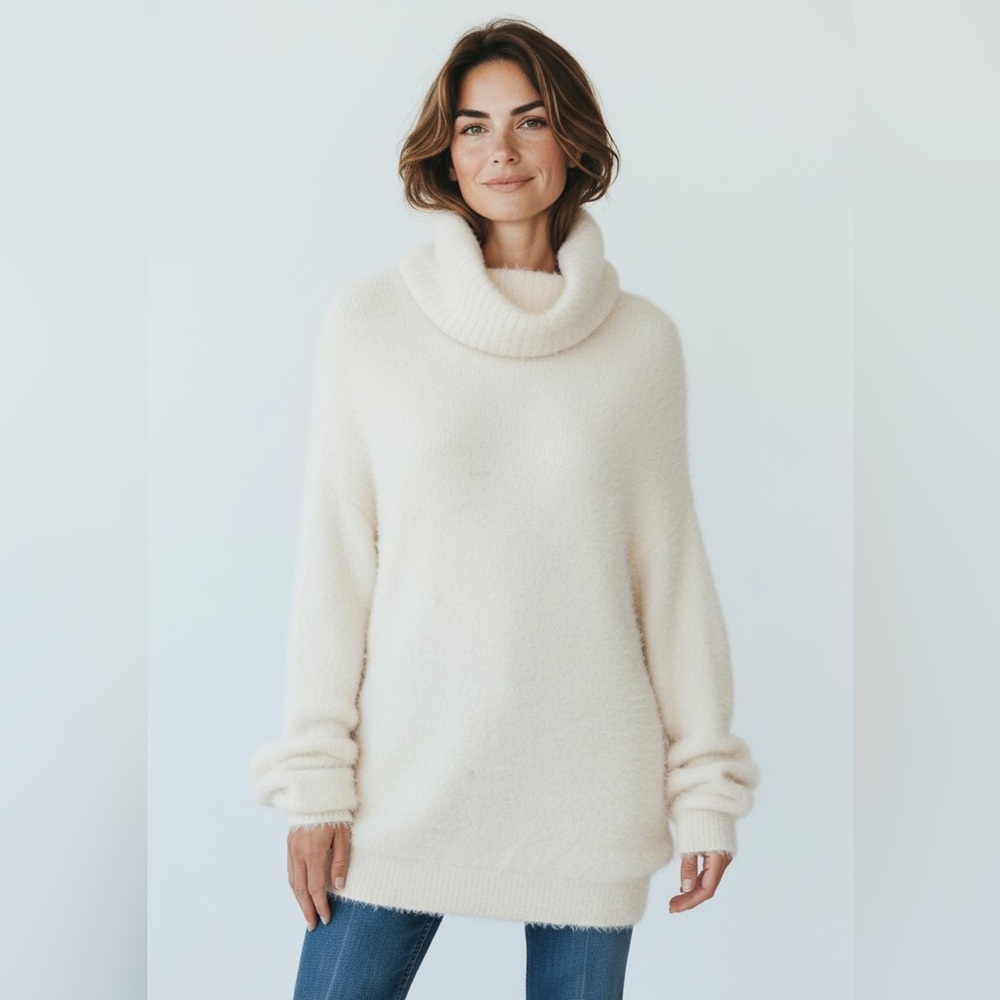 Aritzia Wilfred Fuzzy Eyelash Montpellier Sweater